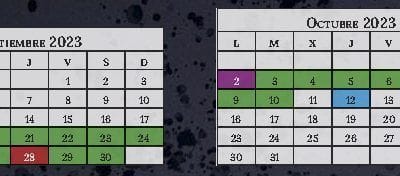 Fecha de primeras inscripciones del 1 al 20 de septiembre