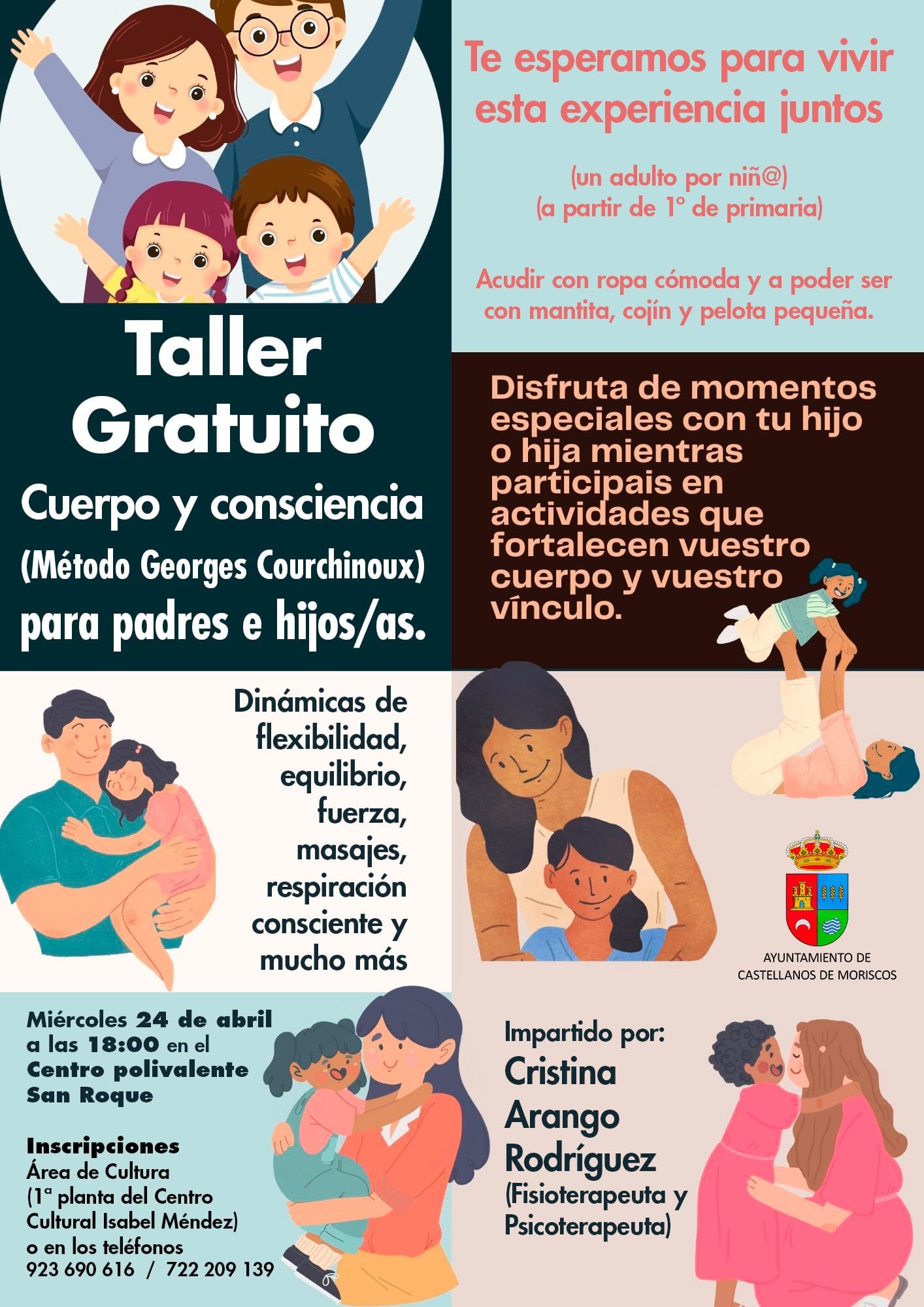Taller gratuito de Cuerpo y Consciencia para padres e hijos/as