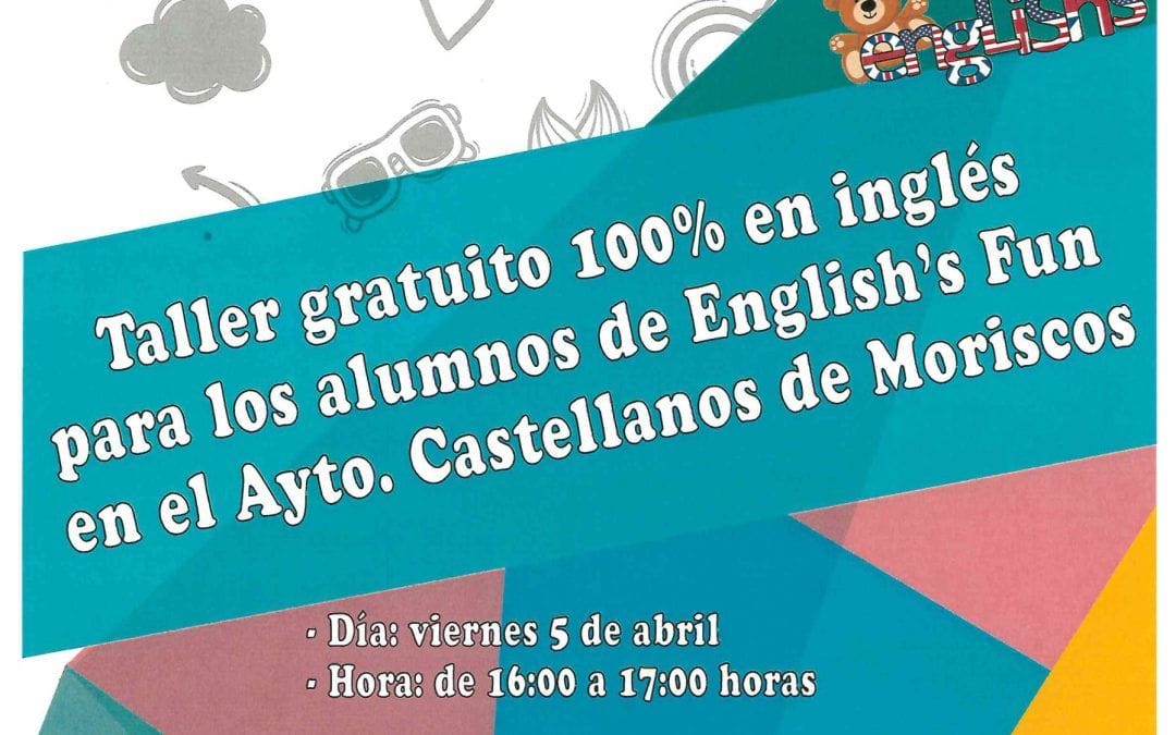 Taller gratuito de English´s Fun