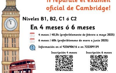 Cursos intensivos para exámenes oficiales de Cambridge