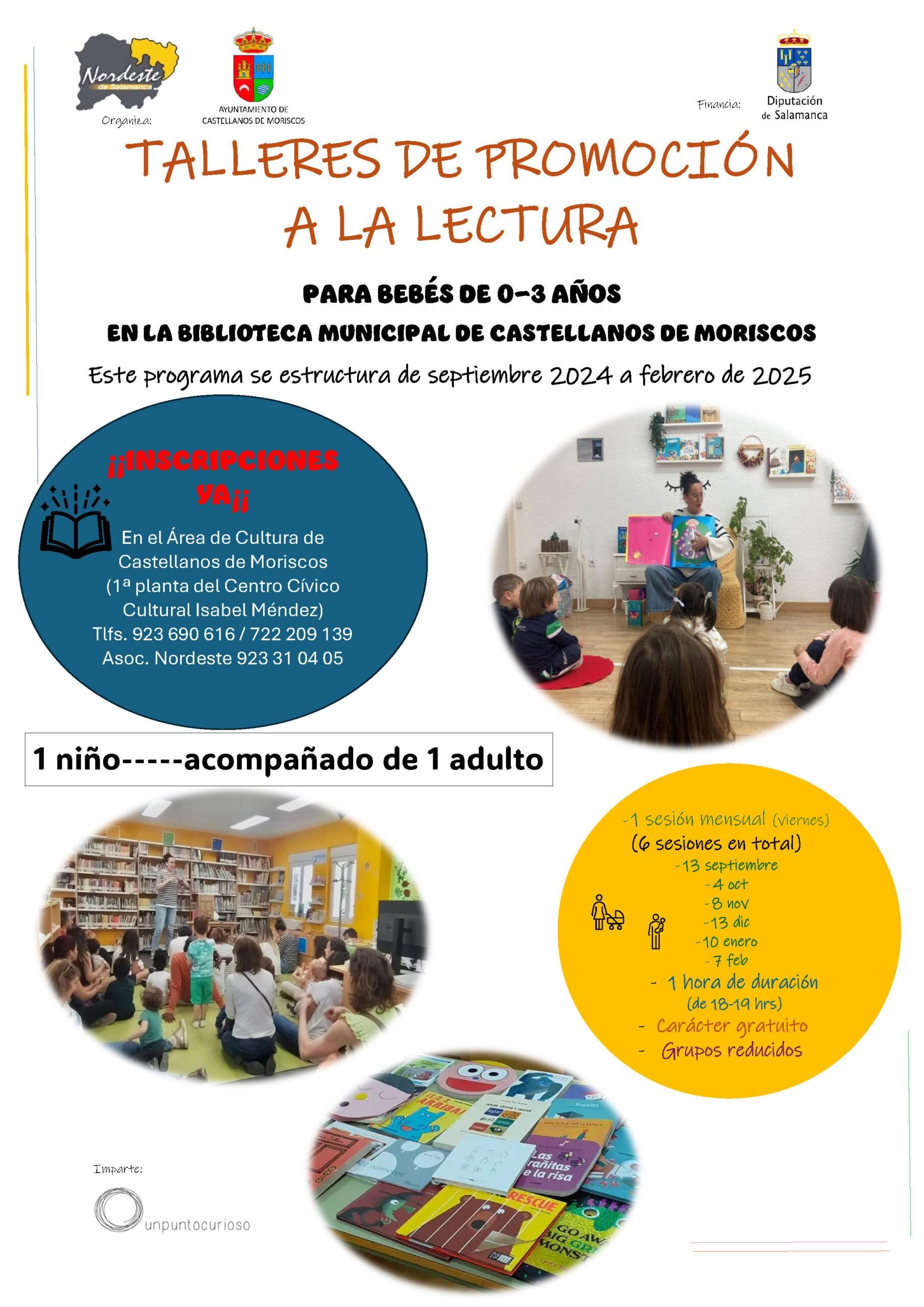 Talleres gratuitos de promoción de la lectura