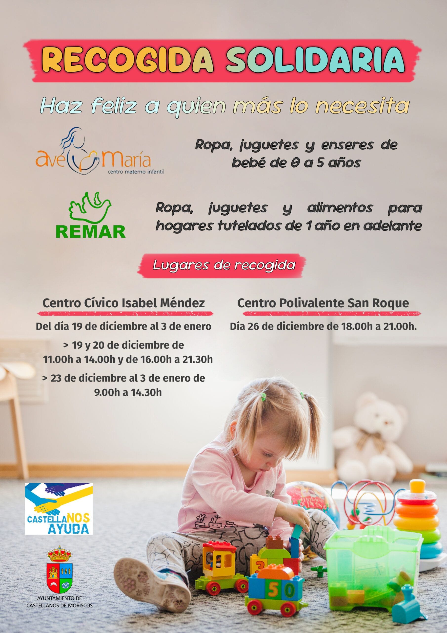 RECOGIDA SOLIDARIA DEL 19 DE DICIEMBRE AL 3 DE ENERO