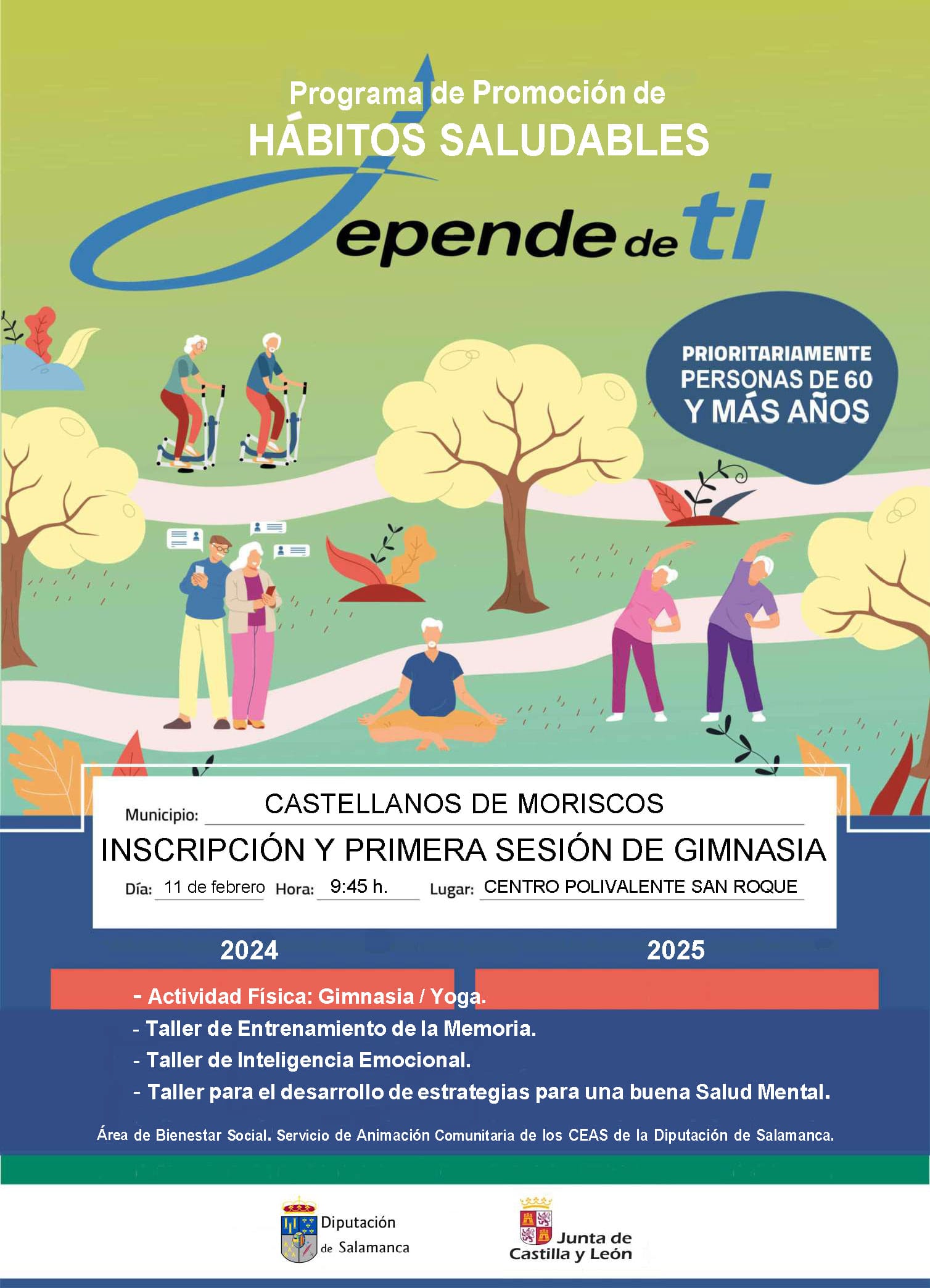 Recordatorio del programa «Depende de ti»