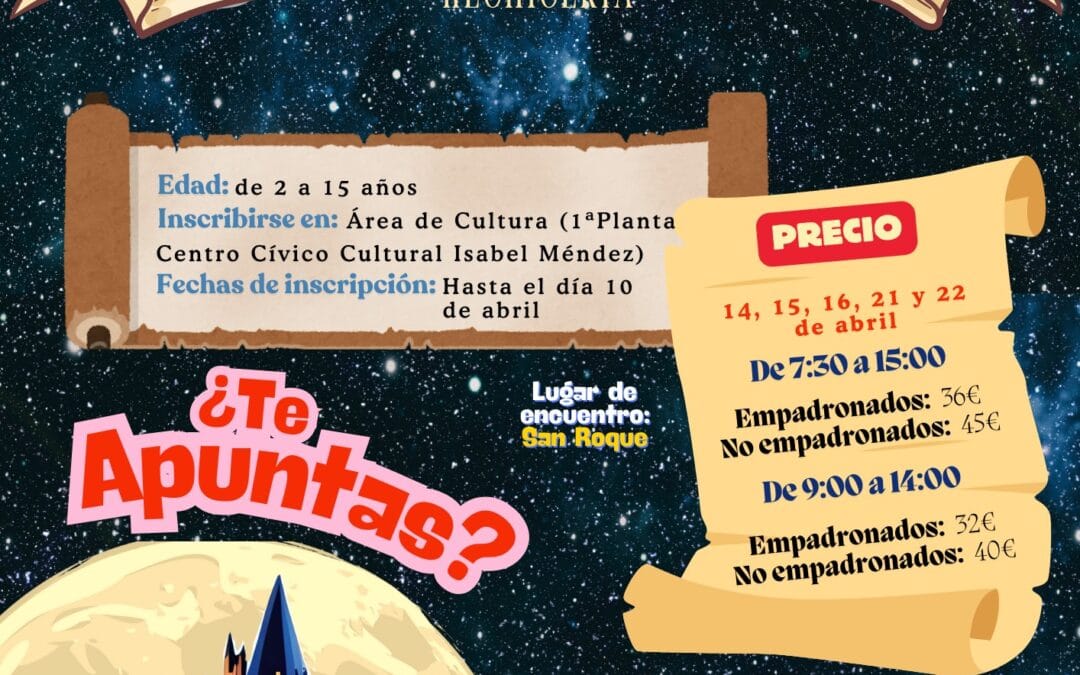 CAMPAMENTO SEMANA SANTA 2025 – Alejando Curto Animaciones