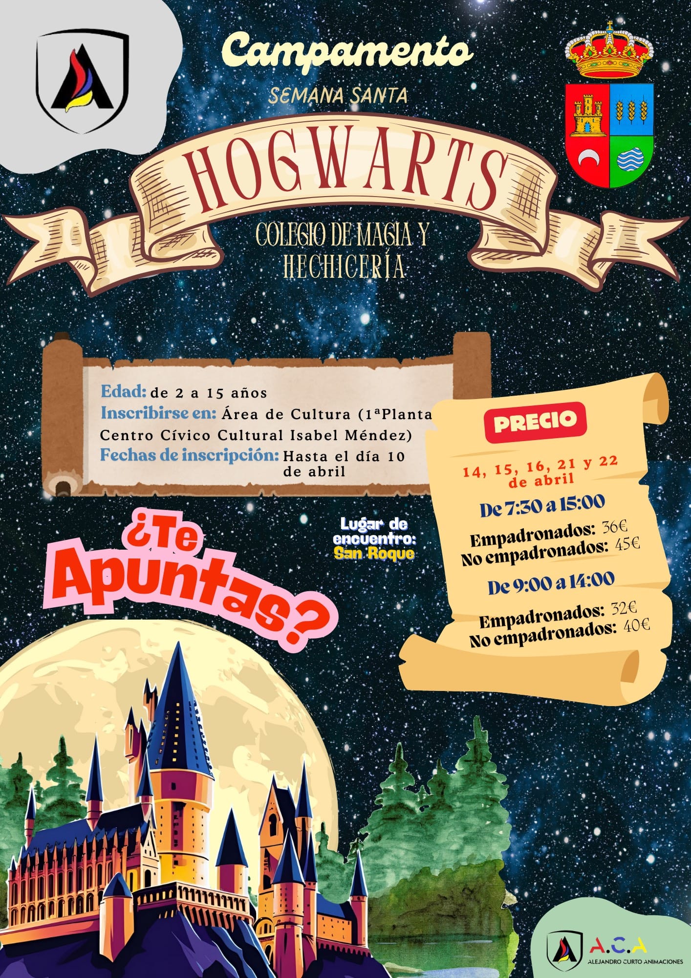 CAMPAMENTO SEMANA SANTA 2025 – Alejando Curto Animaciones