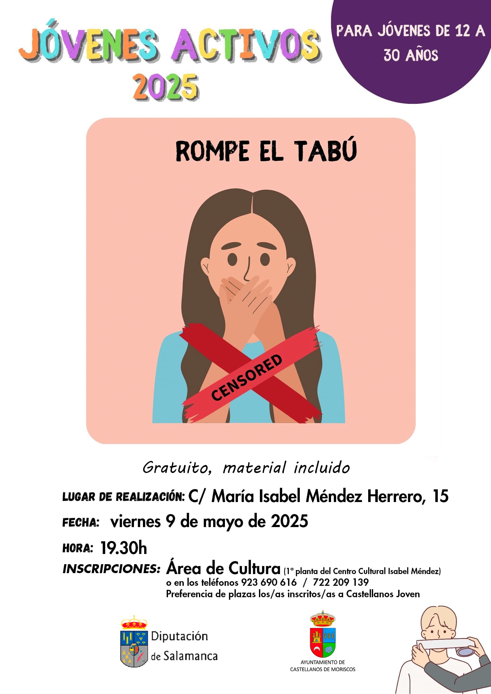 Taller gratuito Rompe el Tabú