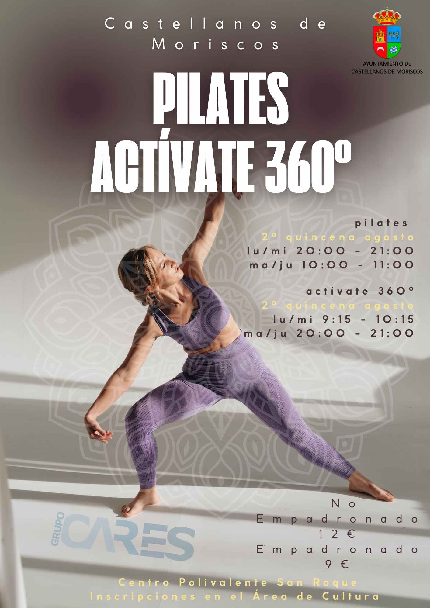 ACTÍVATE 360º Y/O PILATES ADULTOS EN VERANO