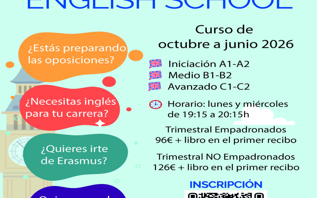 INSCRIPCIONES ACTIVIDAD DE INGLÉS ADULTOS 2025-2026