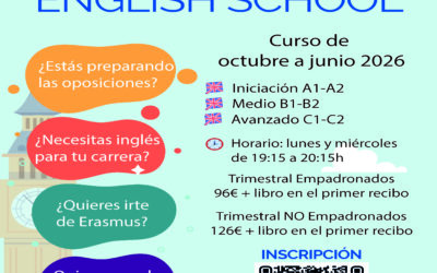 INSCRIPCIONES ACTIVIDAD DE INGLÉS ADULTOS 2025-2026