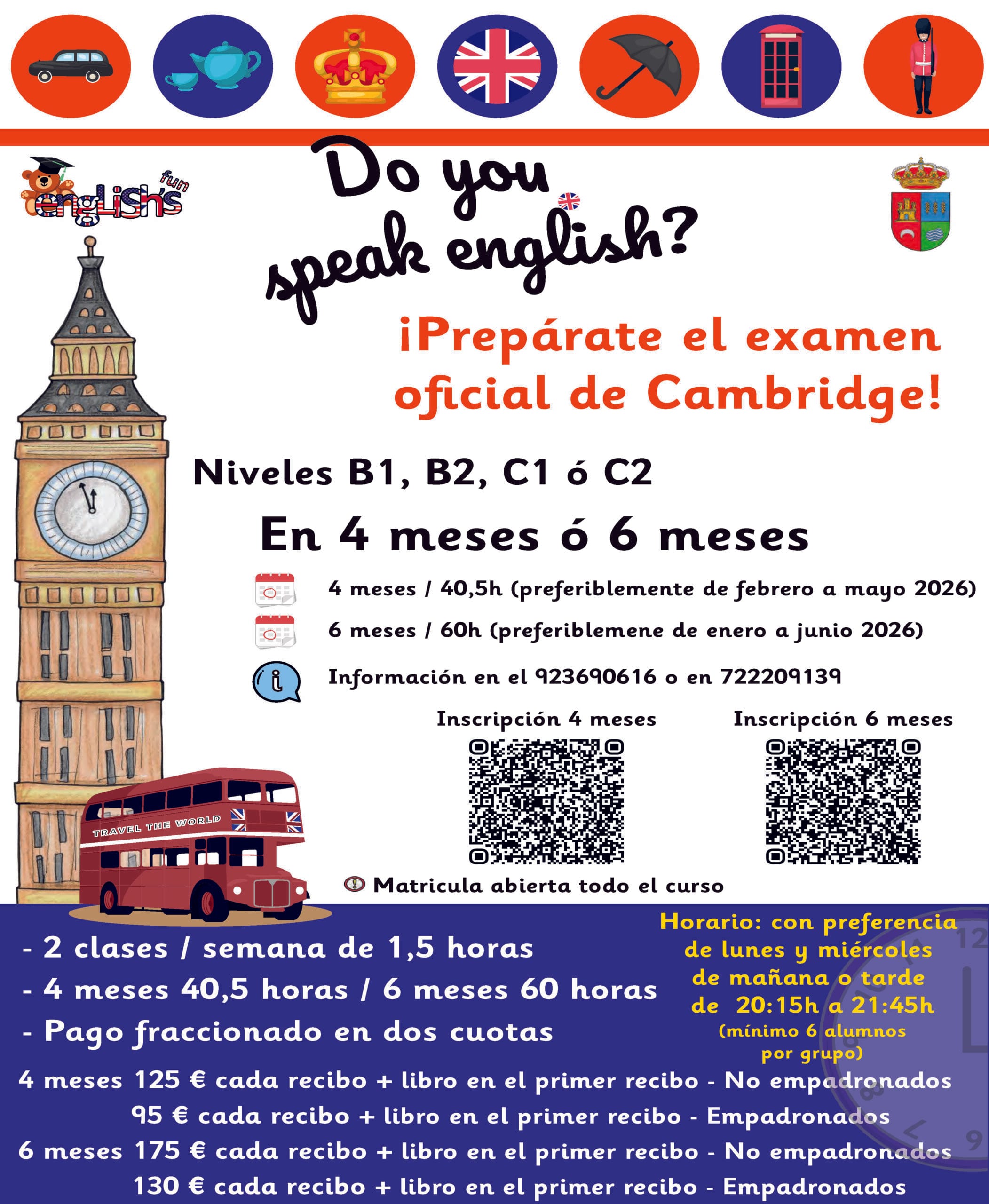 Inglés cursos intensivos