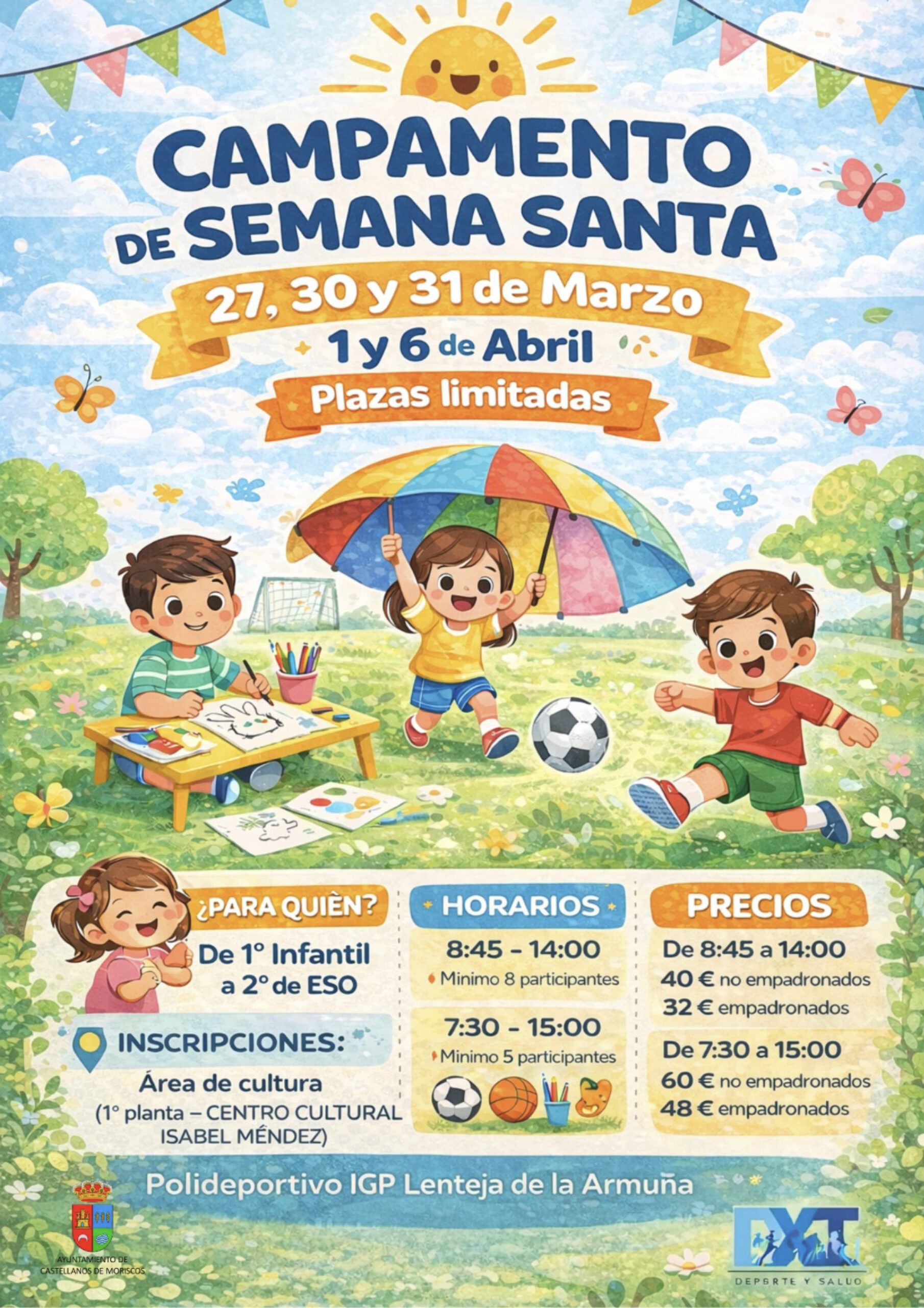 CAMPAMENTO DE SEMANA SANTA CON DXT