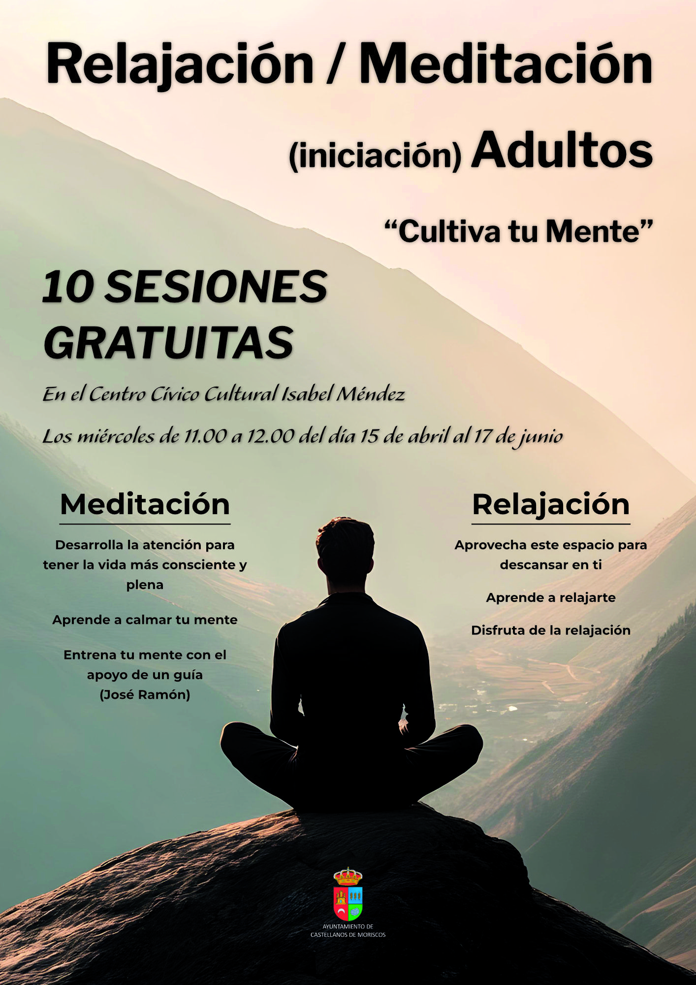 RELAJACIÓN / MEDITACIÓN (Iniciación) ADULTOS «CULTIVA TU MENTE»