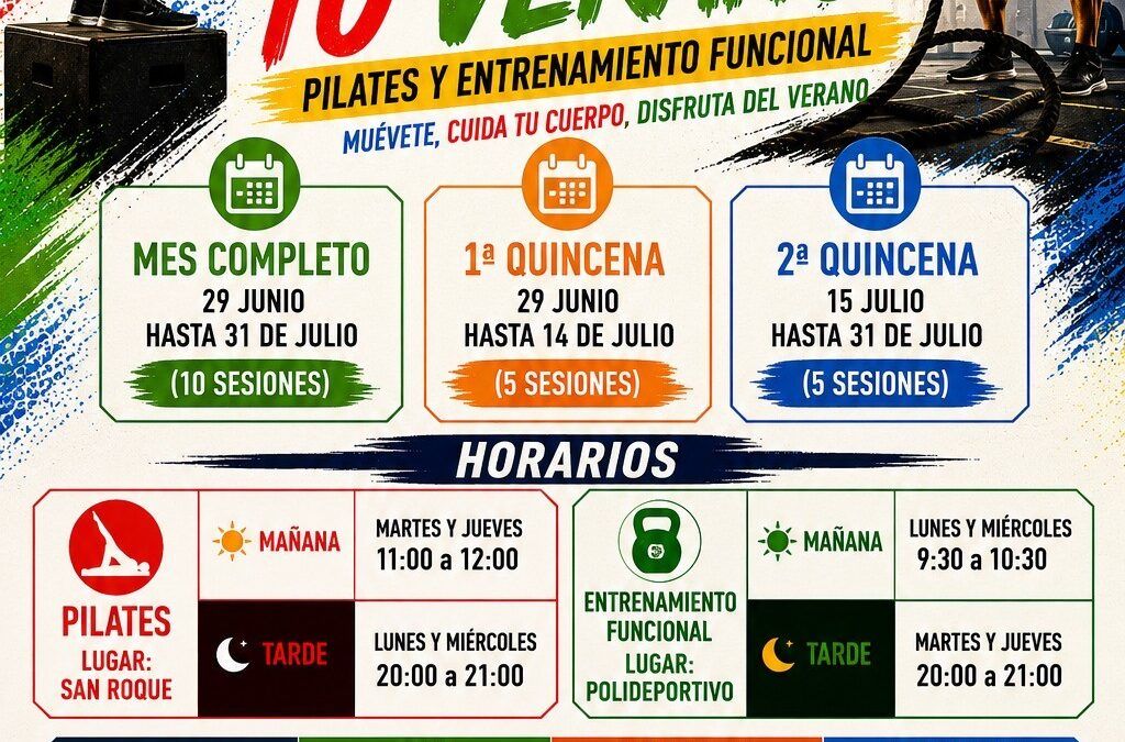 PILATES Y ENTRENAMIENTO FUNCIONAL EN VERANO