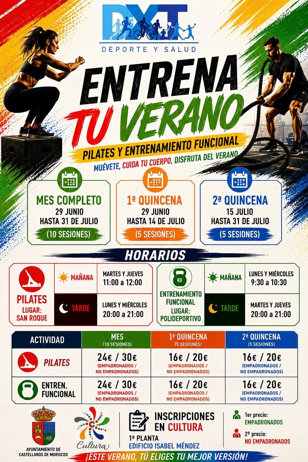 PILATES Y ENTRENAMIENTO FUNCIONAL EN VERANO