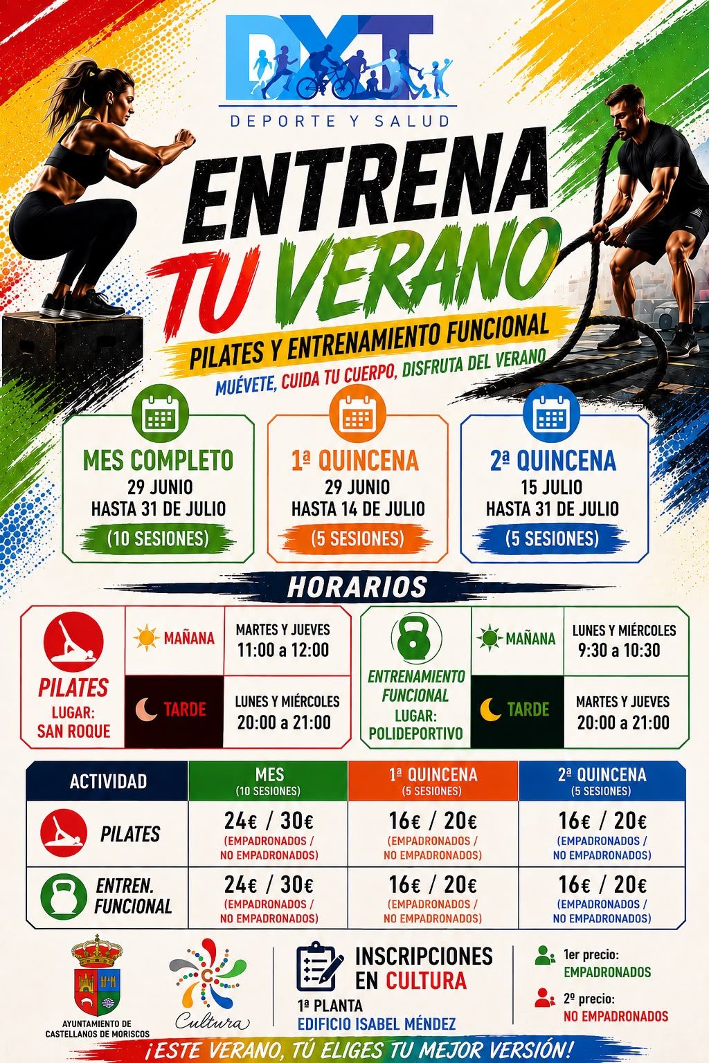 PILATES Y ENTRENAMIENTO FUNCIONAL EN VERANO
