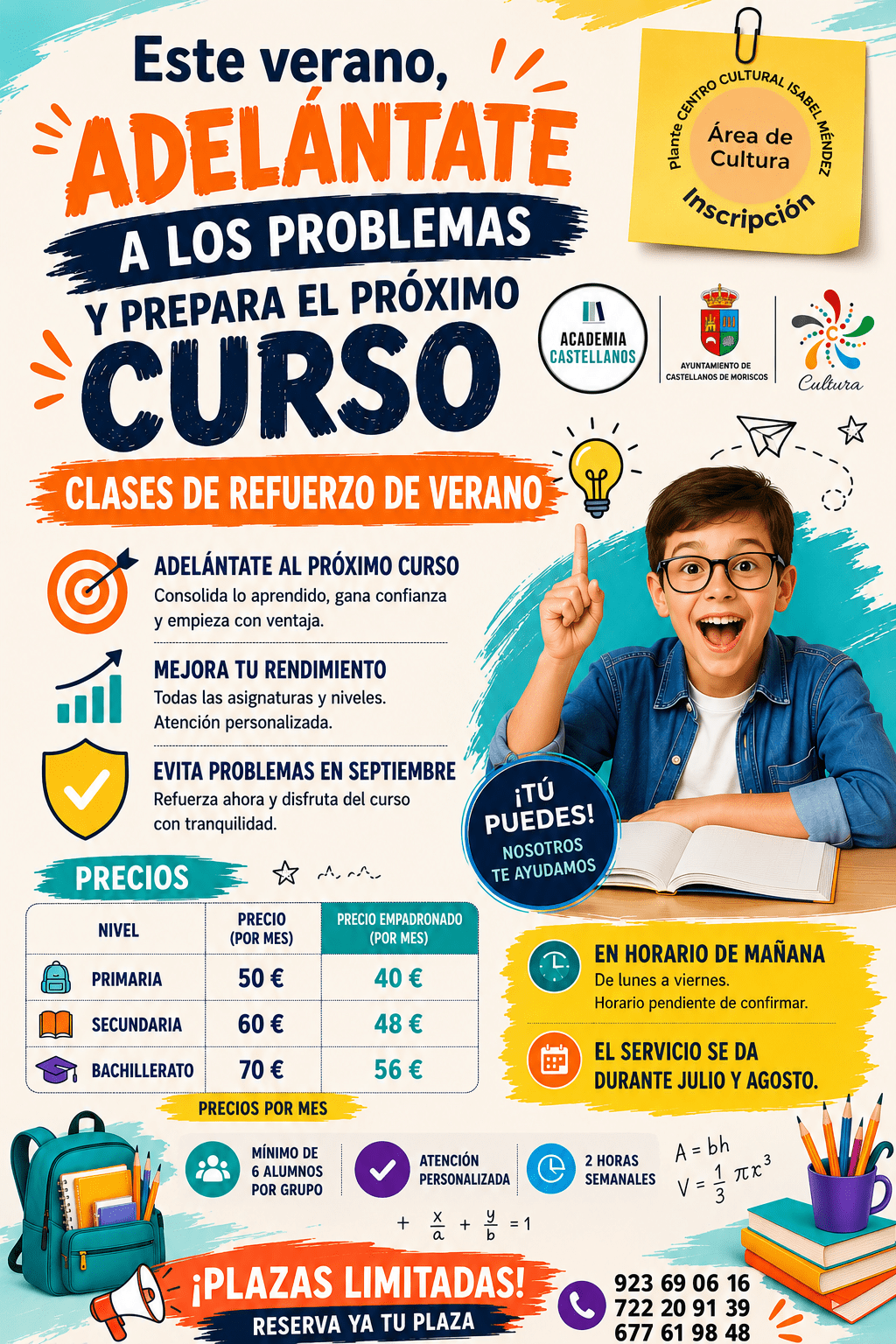 CLASES DE REFUERZO EN VERANO