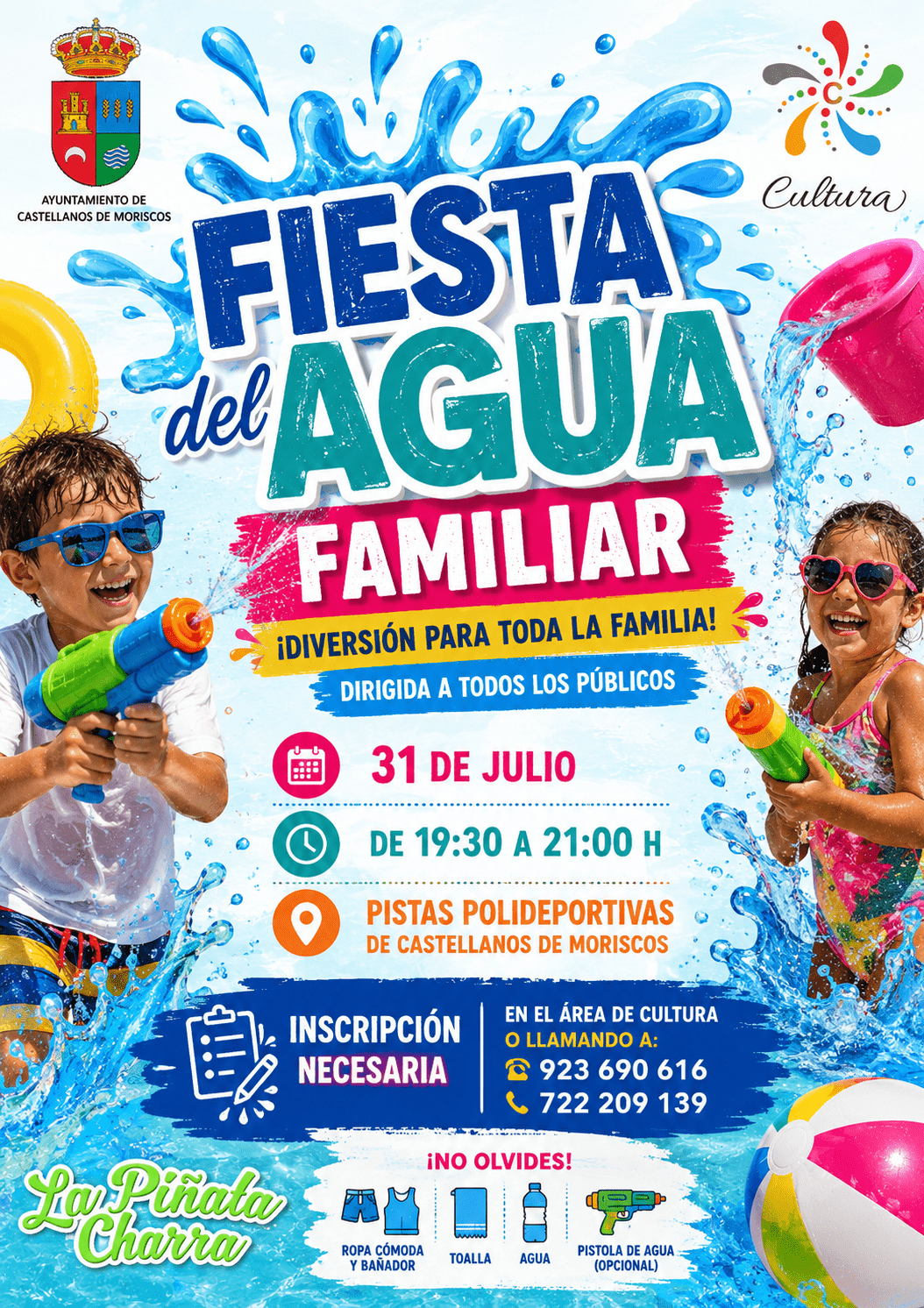 FIESTA DEL AGUA FAMILIAR Y GRAN JUEGO DE LA OCA