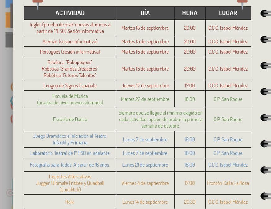 JORNADA DE PUERTAS ABIERTAS DE LA ESCUELA DE MÚSICA